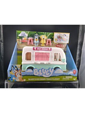 Bluey Ice Cream Truck Playset Includes Bluey & Lucky Transforming